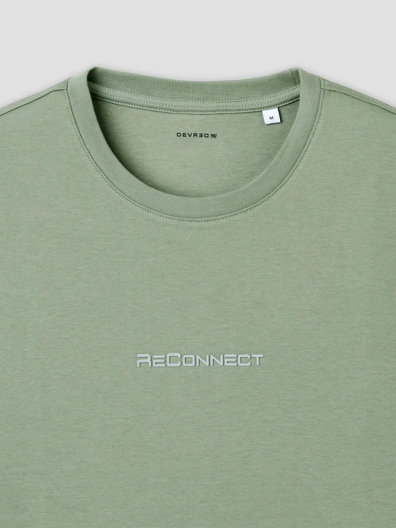 T-shirt col rond brodé