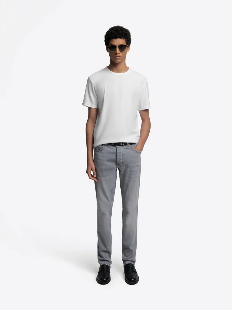 T-shirt col rond en coton