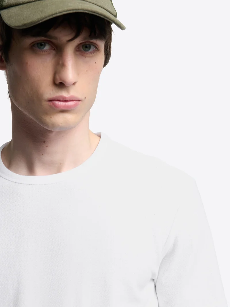 T-shirt col rond en coton