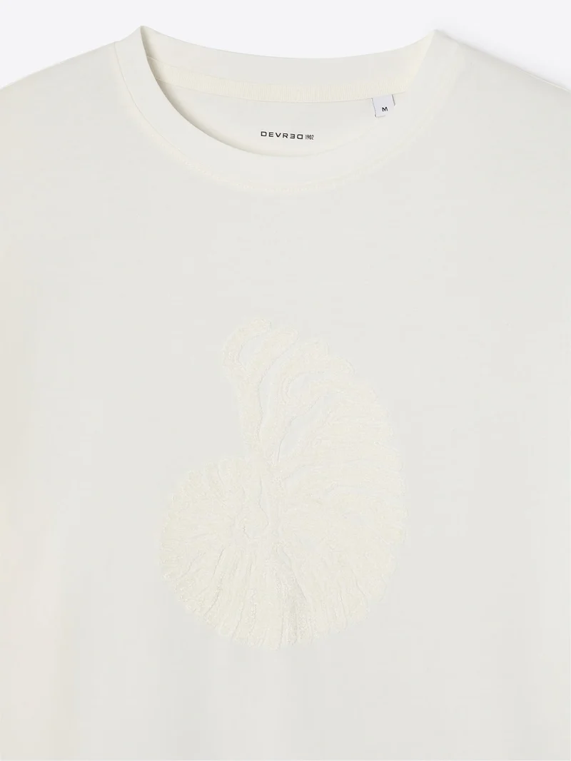 T-shirt col rond en coton