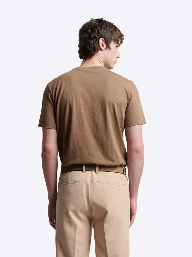 T-shirt col rond mélange coton Supima®