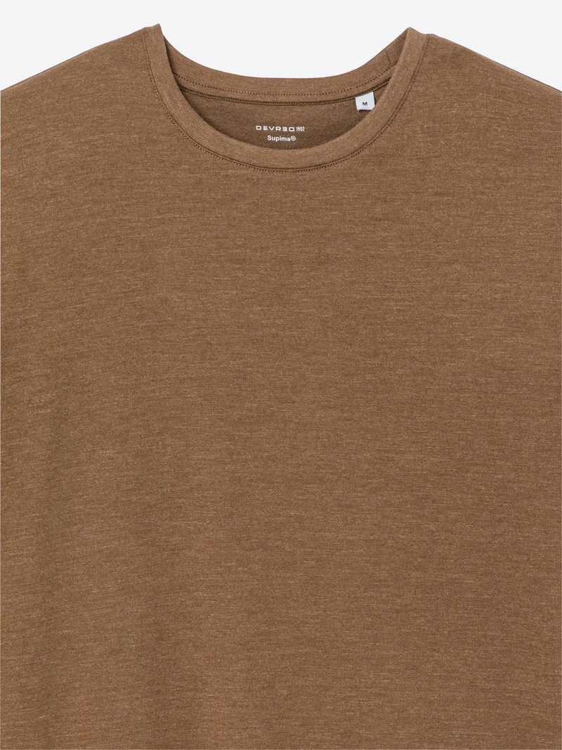 T-shirt col rond mélange coton Supima®