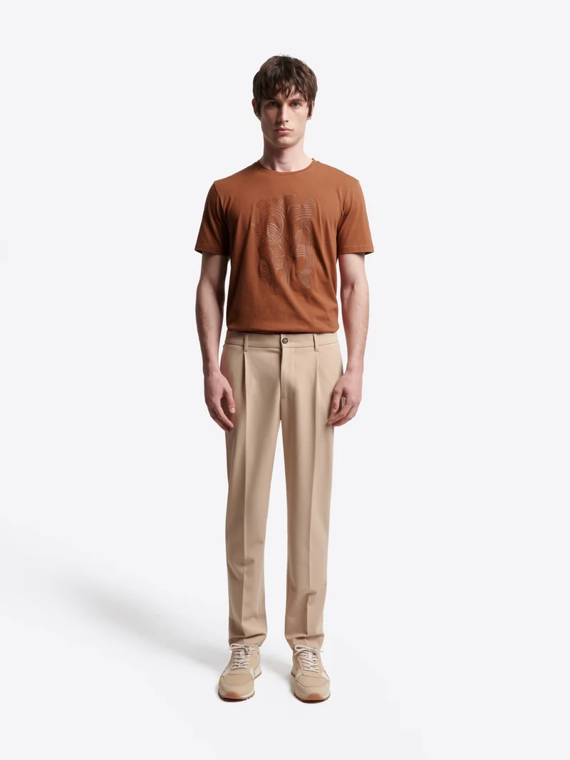 T-shirt col rond en coton