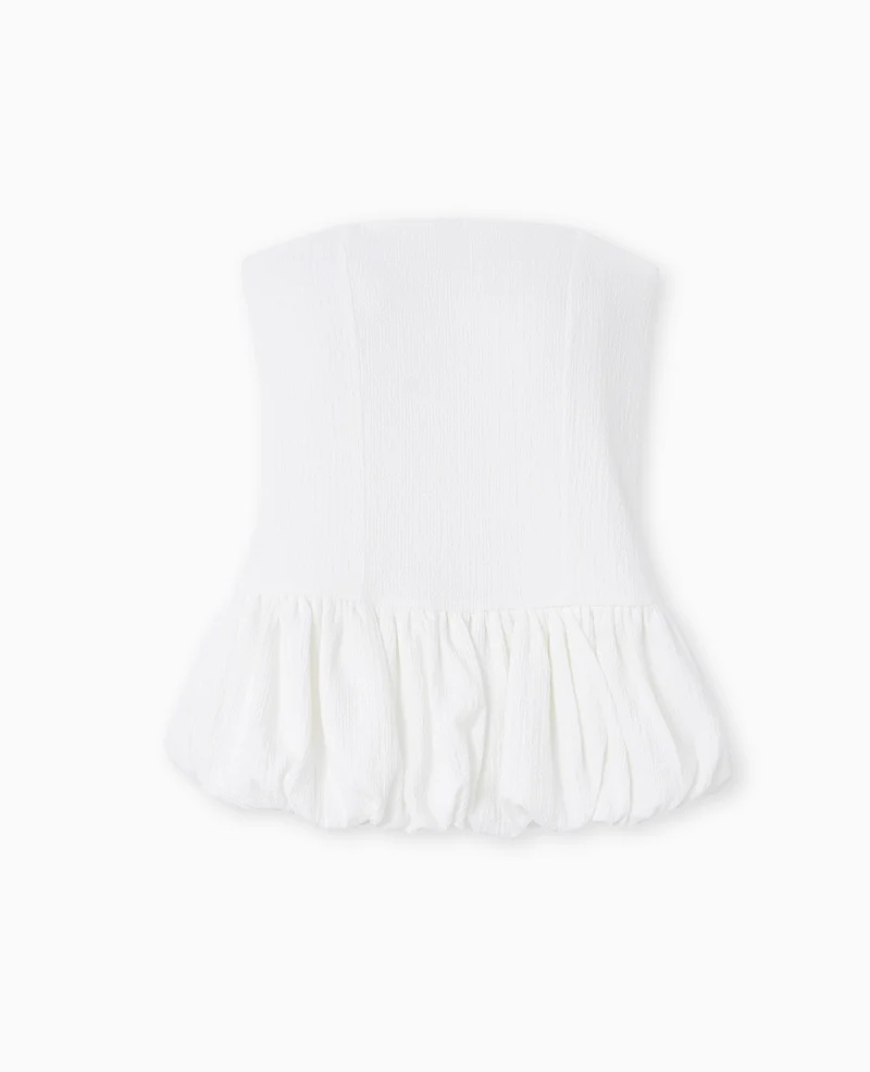 Top bustier avec base balloon