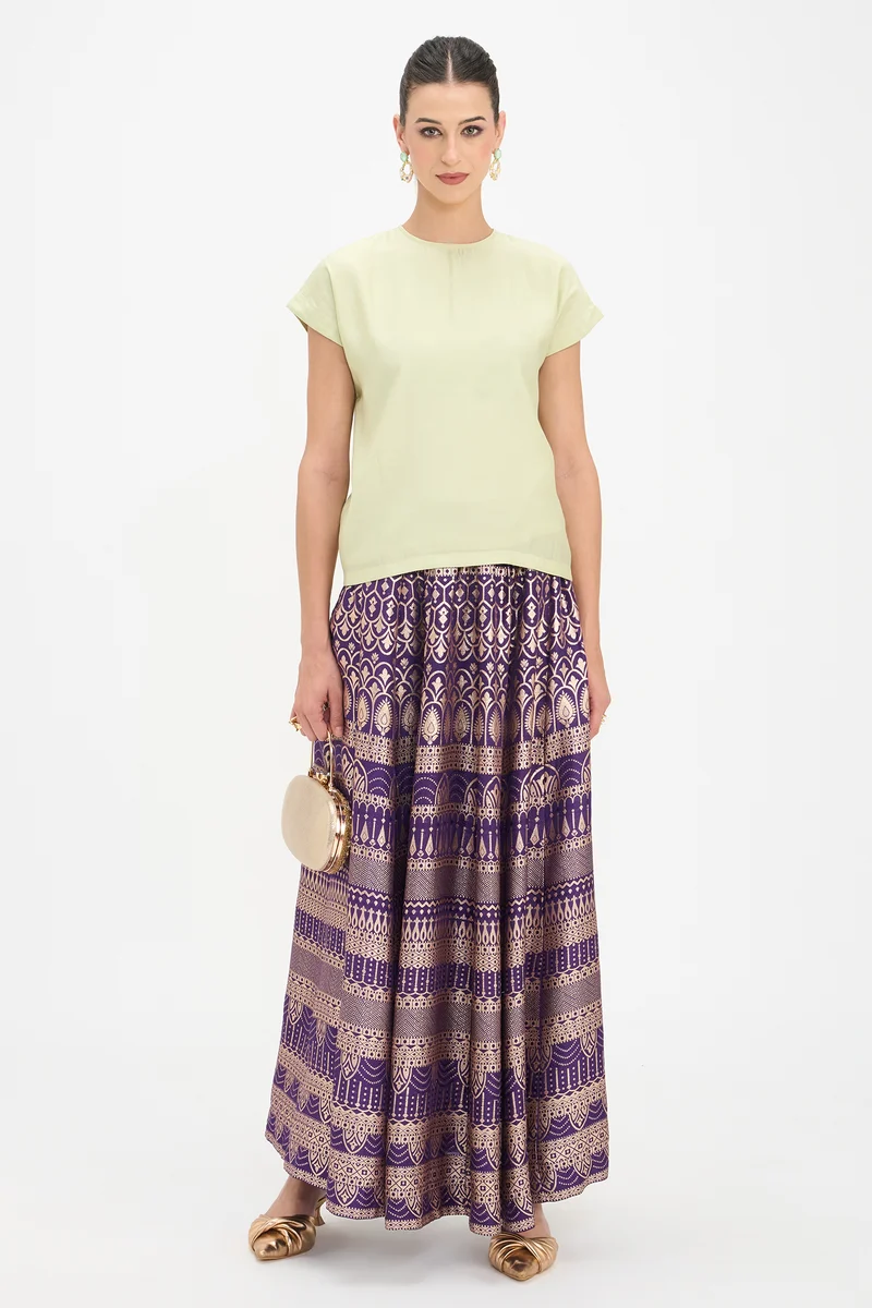 Marvini|100% Viscose High Neck Top