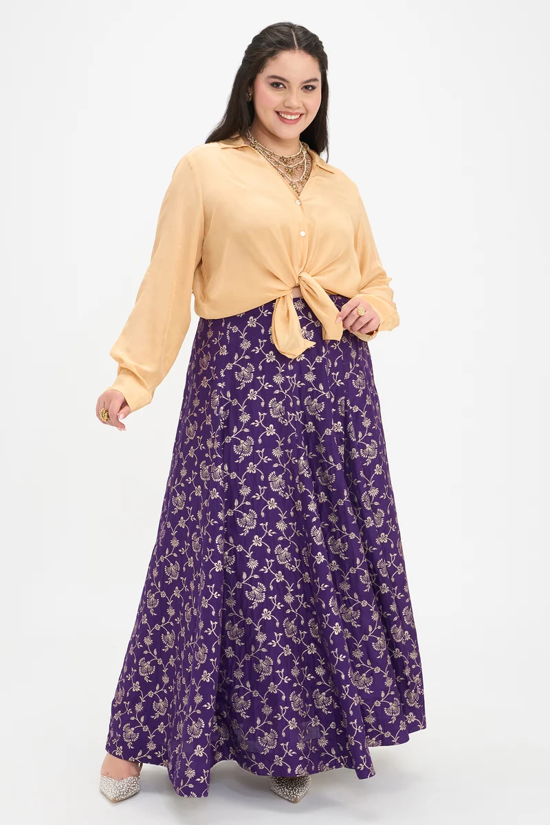 Kani|100% Viscose Shirt With V-Placket