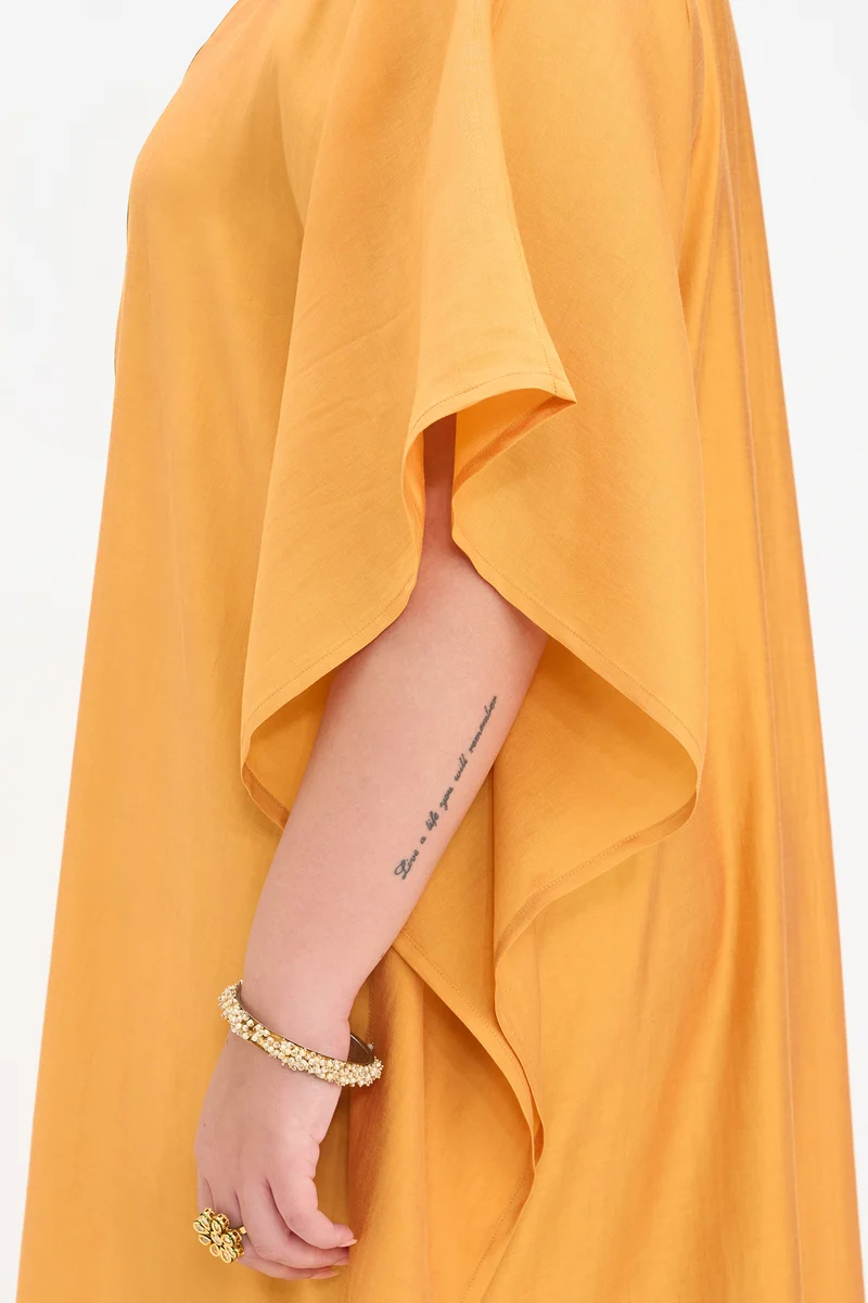 Mohini|Viscose Kaftan Maxi Dress With Lace