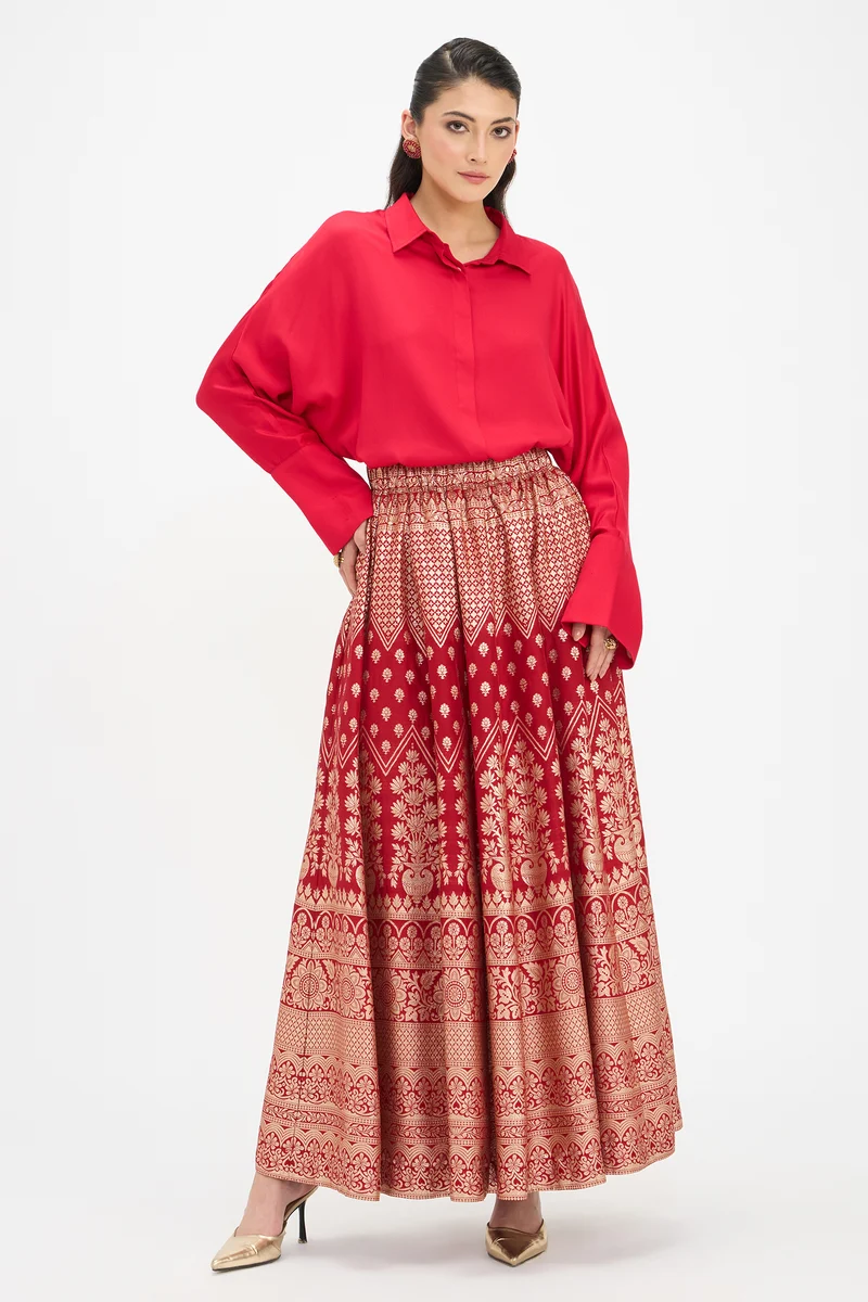 Manjari|100% Viscose Full Sleeve Shirt