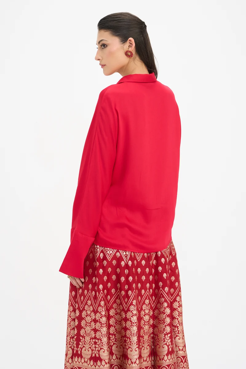 Manjari|100% Viscose Full Sleeve Shirt