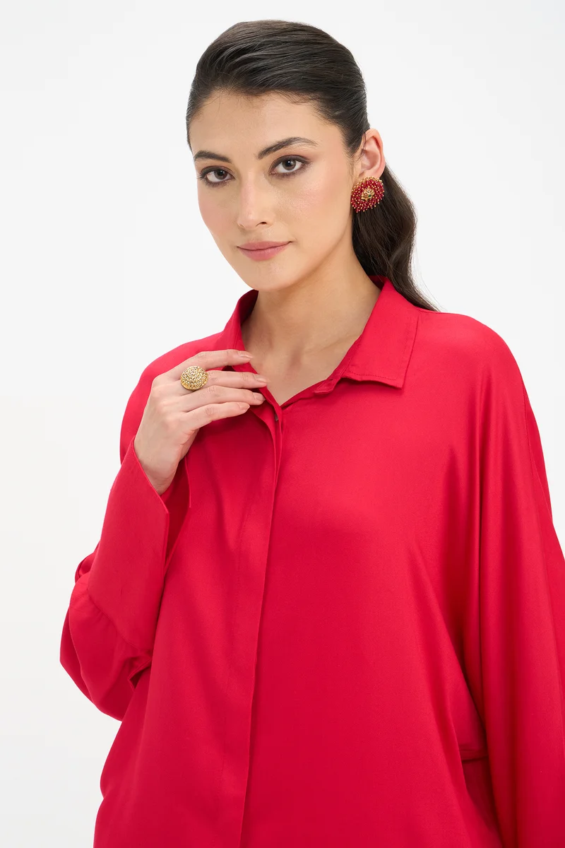 Manjari|100% Viscose Full Sleeve Shirt