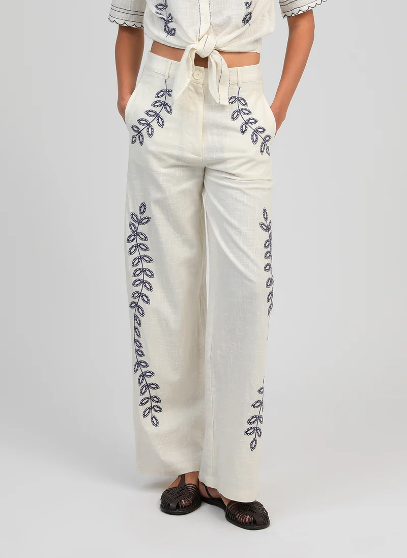 PANTALON ROSSALIE ecru