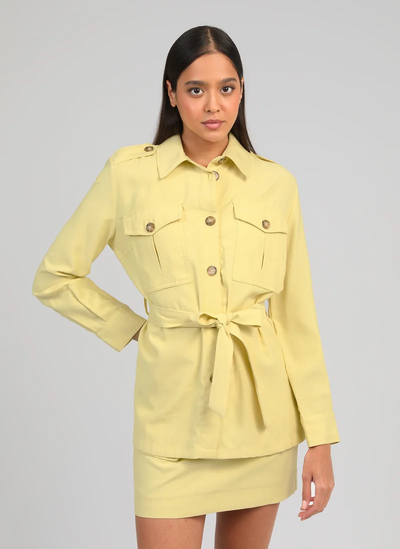 VESTE ZOANA paille