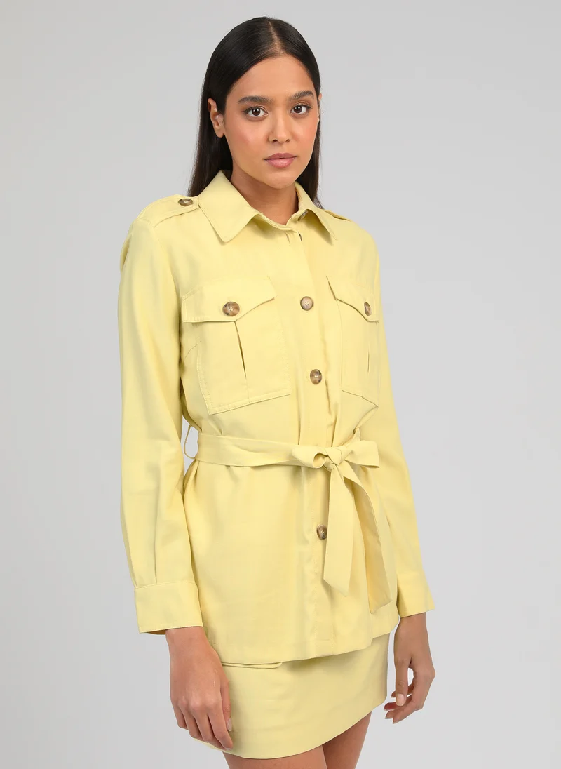 VESTE ZOANA paille