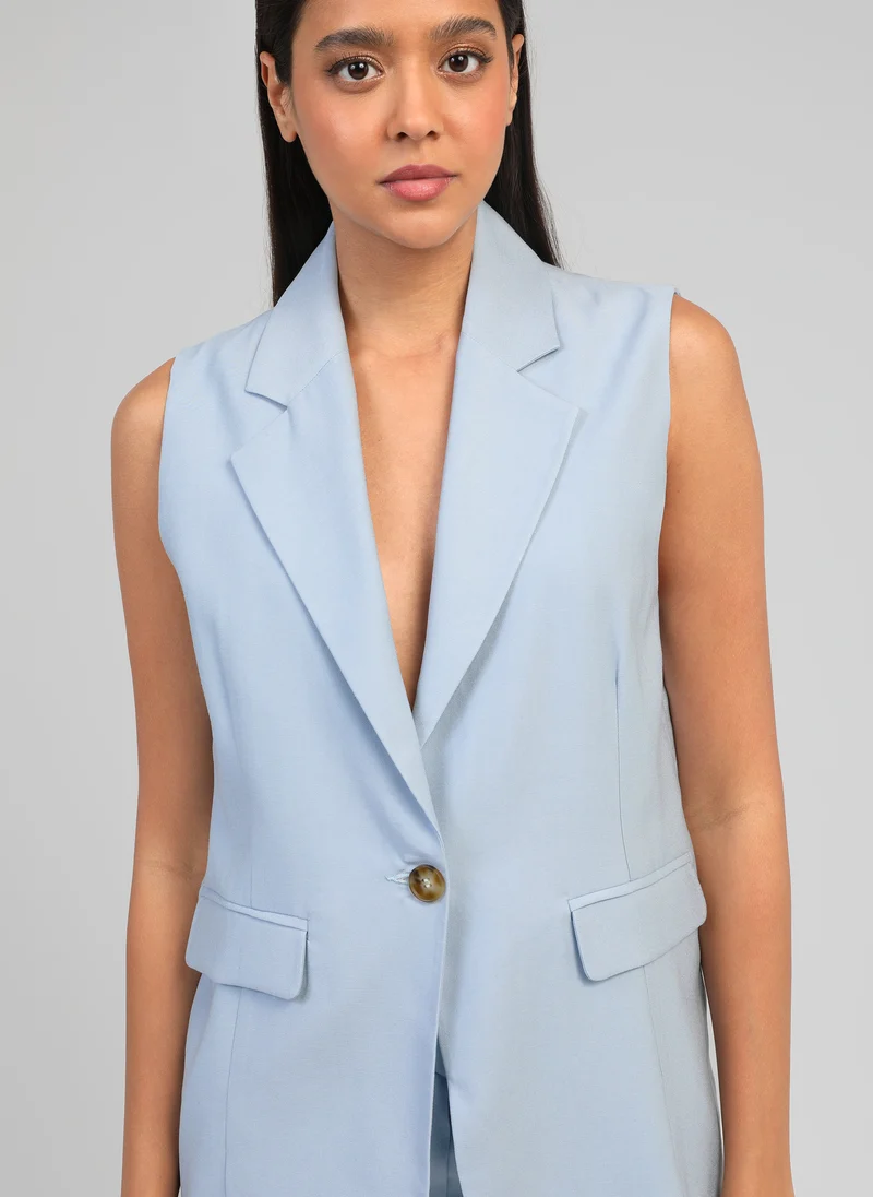 VESTE SANS MANCHES ZAKARITA ciel