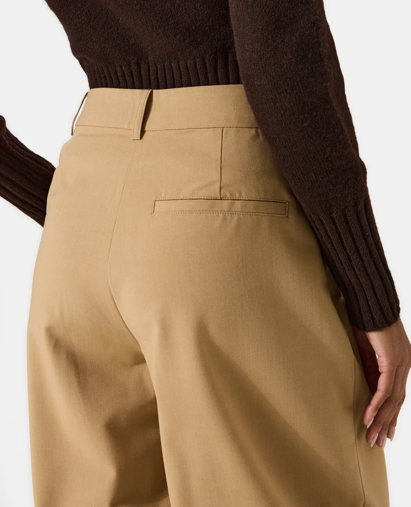 Pantalon barrel city avec pinces