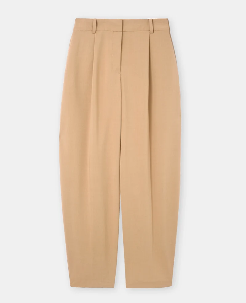Pantalon barrel city avec pinces