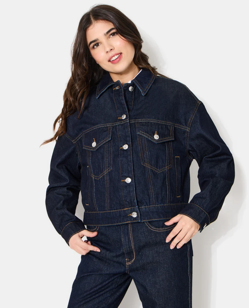 Veste en jean courte