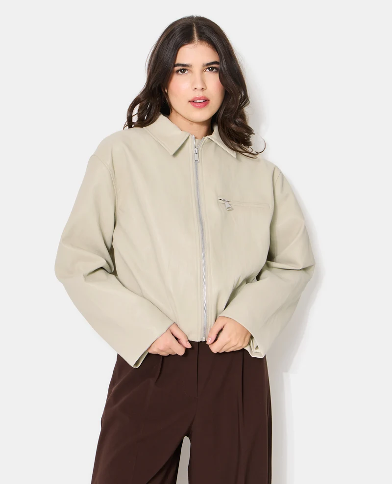 Veste boule en simili