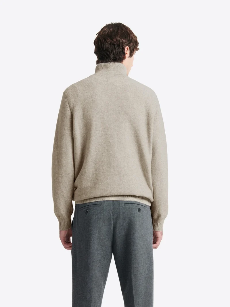 Pull col camionneur en laine-coton