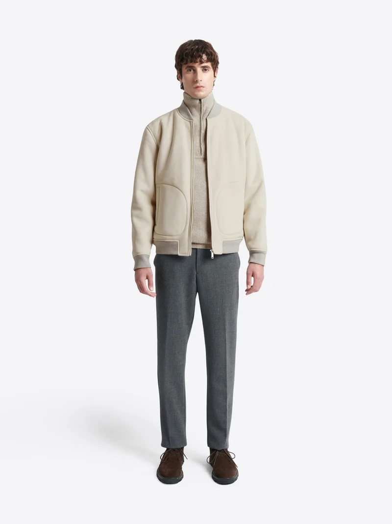 Pull col camionneur en laine-coton