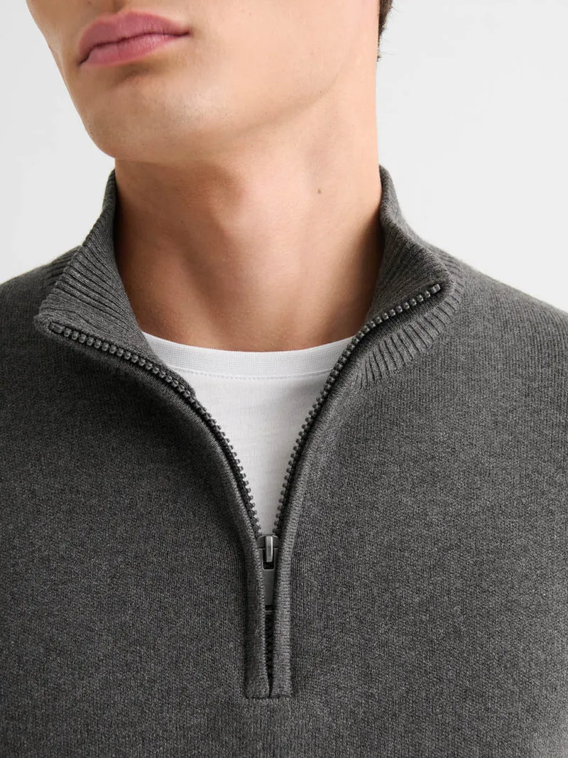 Pull col cheminée zippé