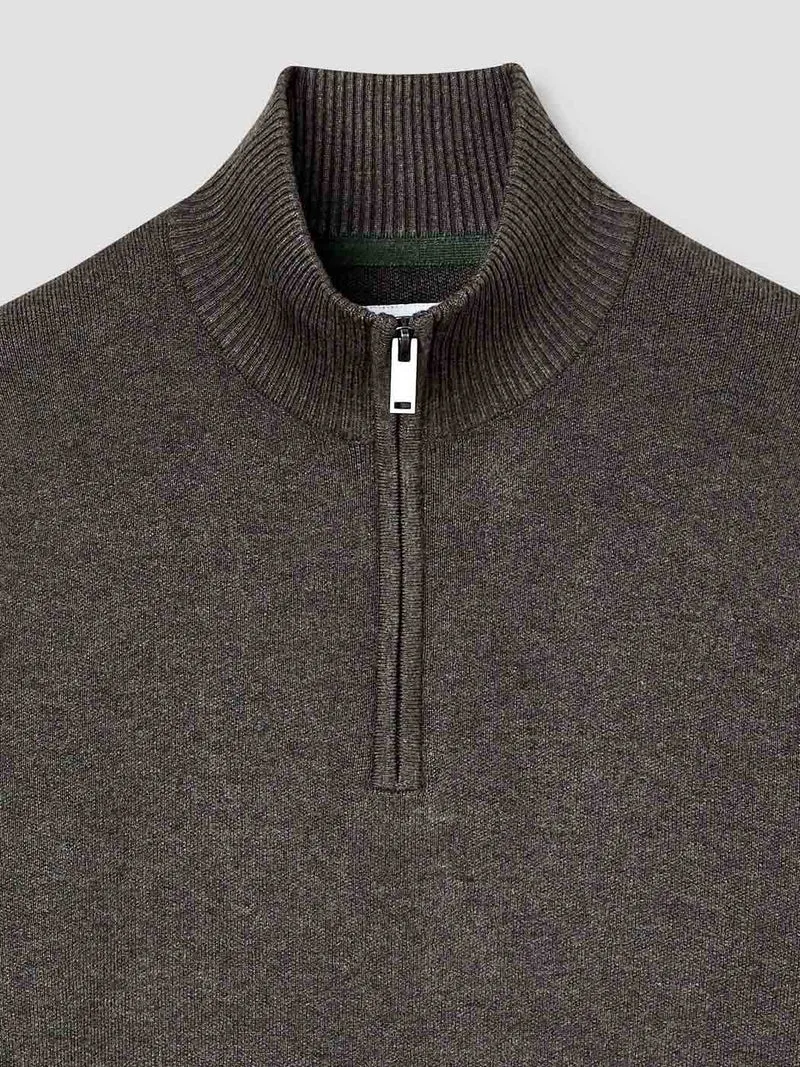 Pull col cheminée zippé