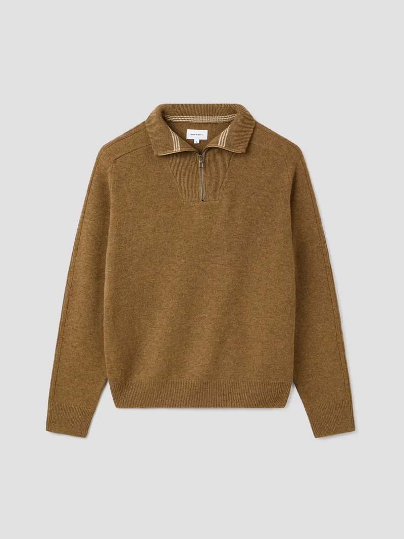 Pull col camionneur en laine mélangée