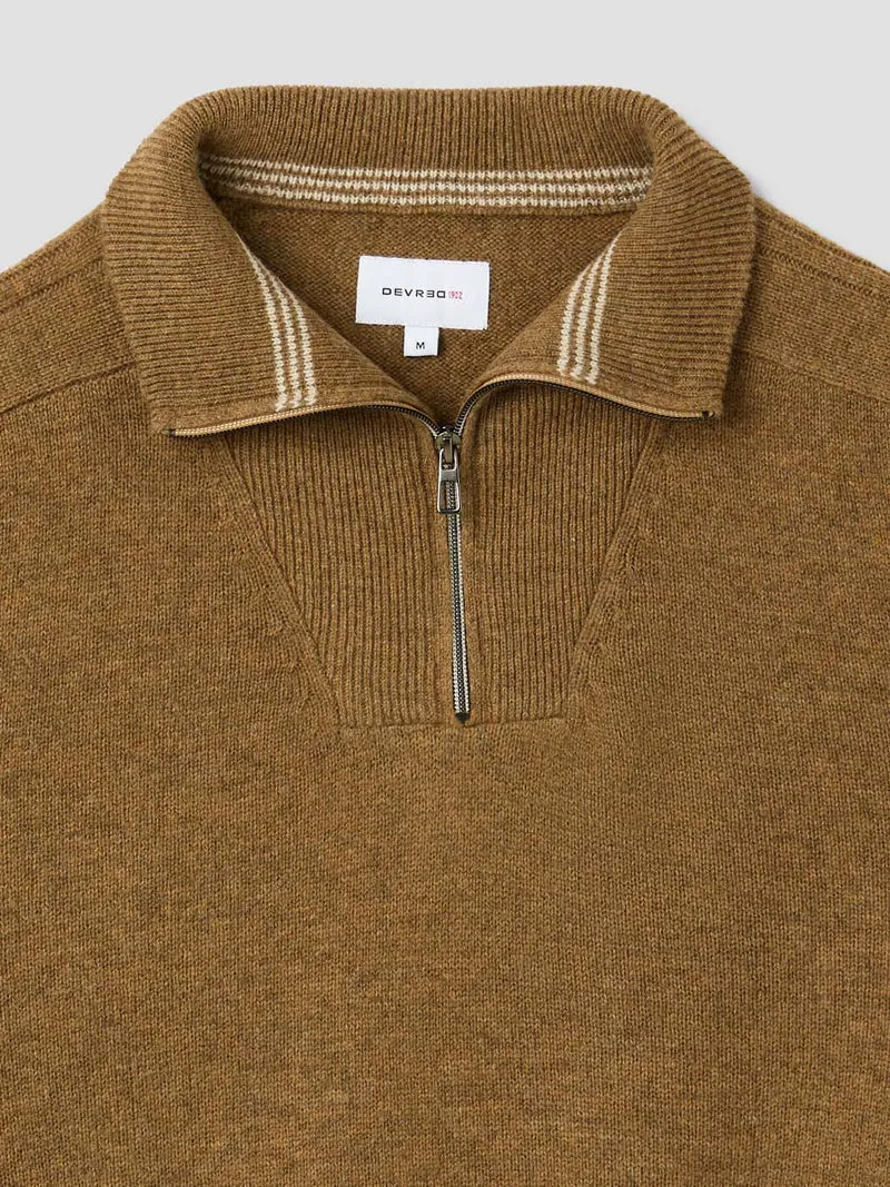 Pull col camionneur en laine mélangée