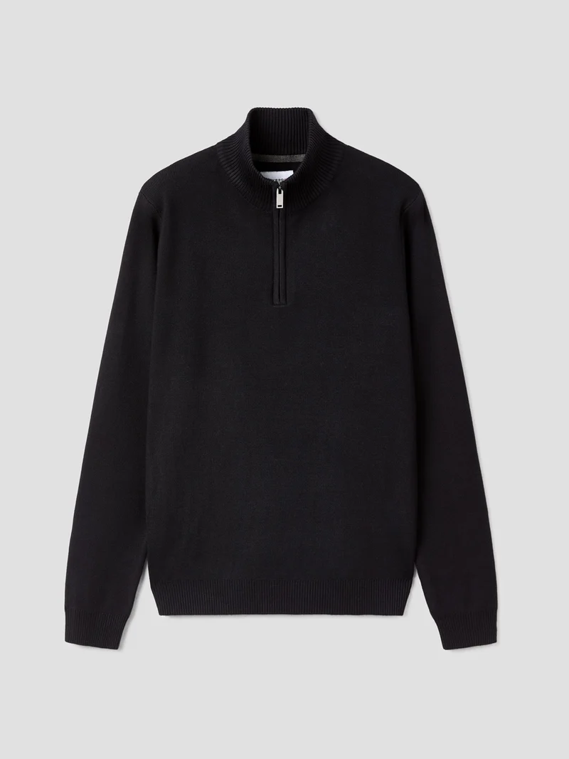 Pull col cheminée zippé