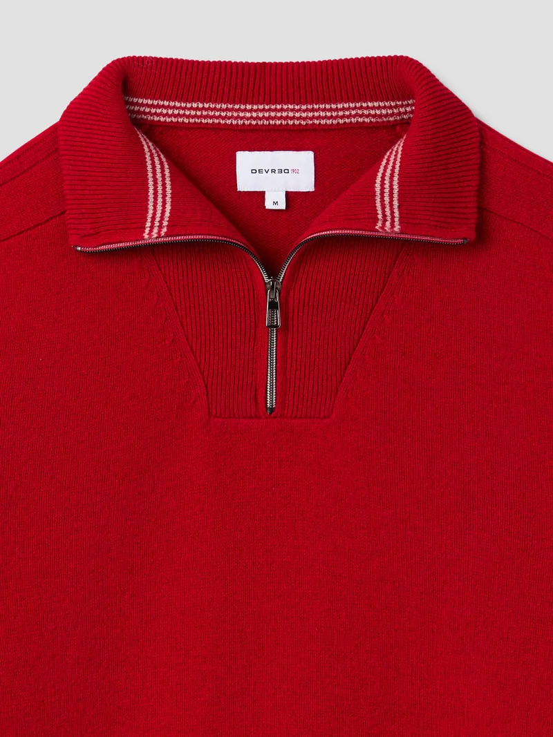 Pull col camionneur en laine mélangée