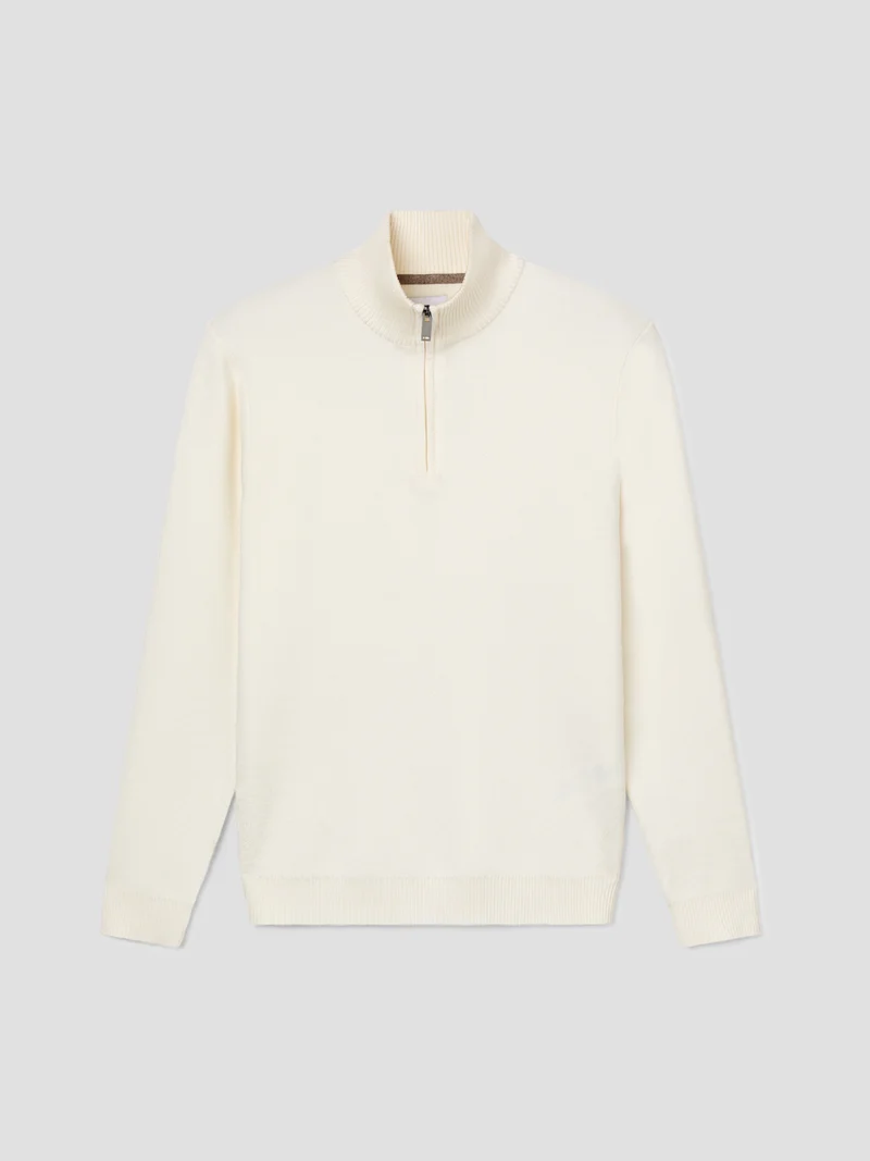 Pull col cheminée zippé