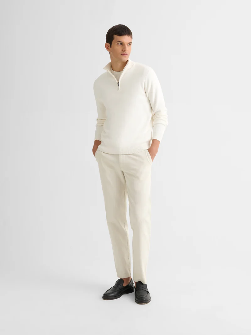 Pull col cheminée zippé