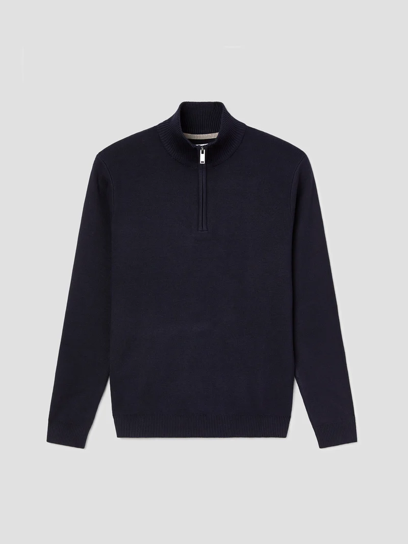 Pull col cheminée zippé