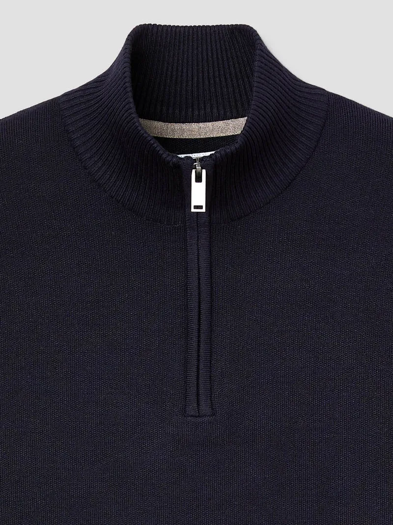 Pull col cheminée zippé