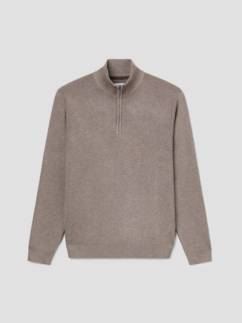 Pull col cheminée zippé