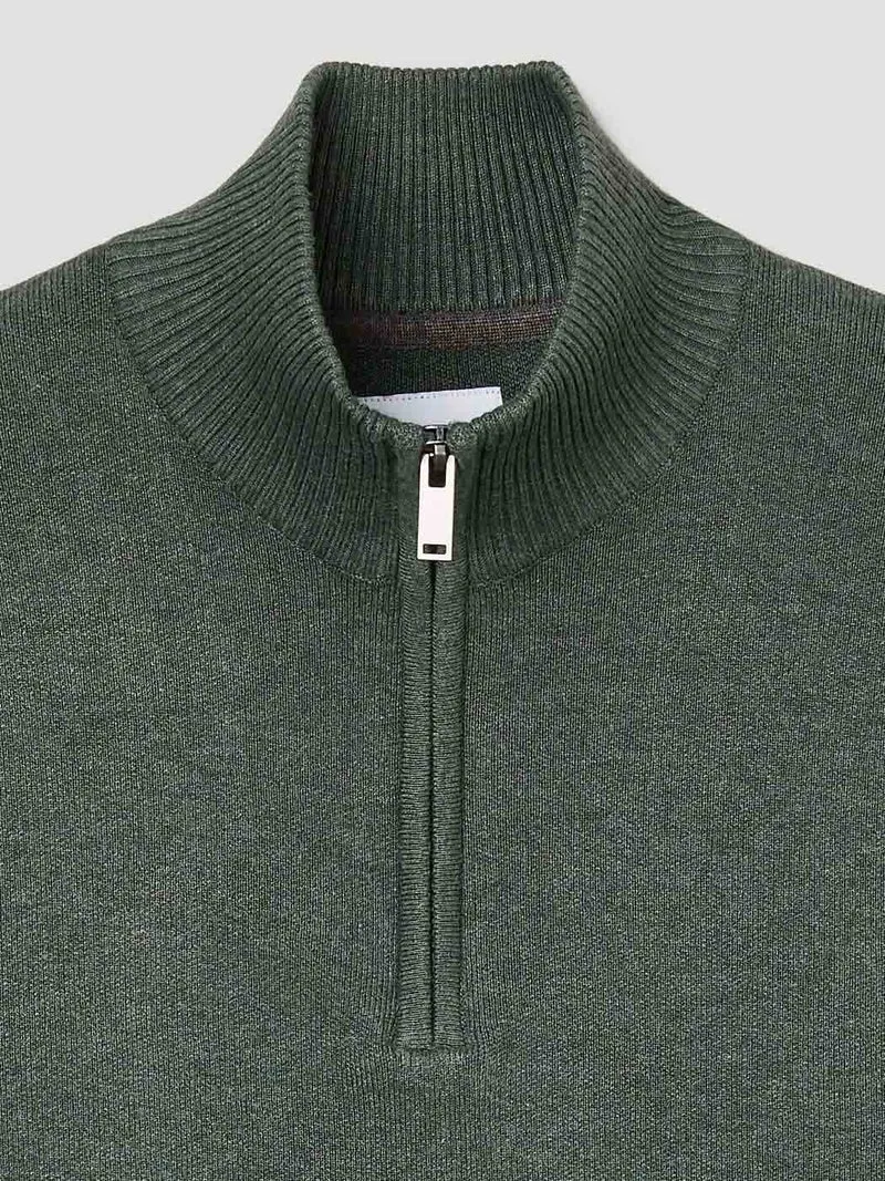 Pull col cheminée zippé