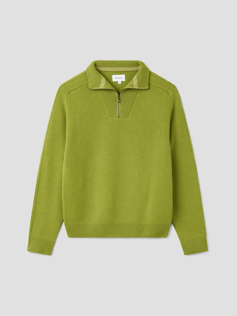 Pull col camionneur en laine mélangée