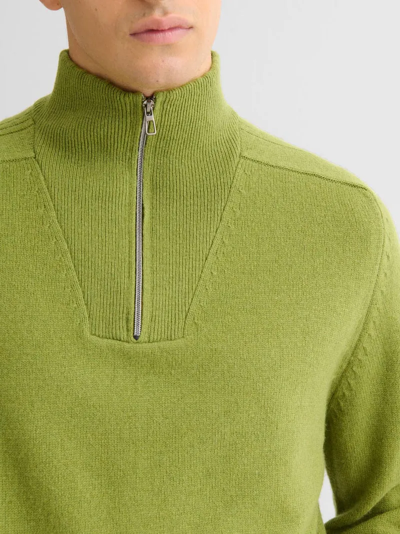 Pull col camionneur en laine mélangée