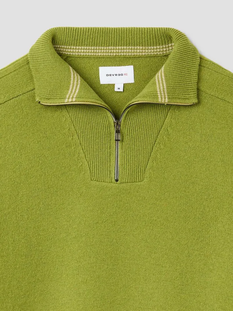Pull col camionneur en laine mélangée