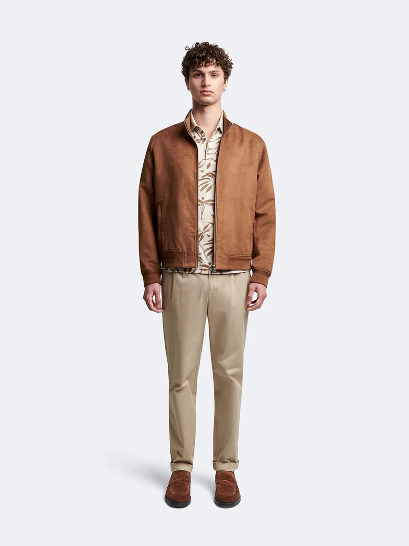 Polo manches courtes en coton fleuri