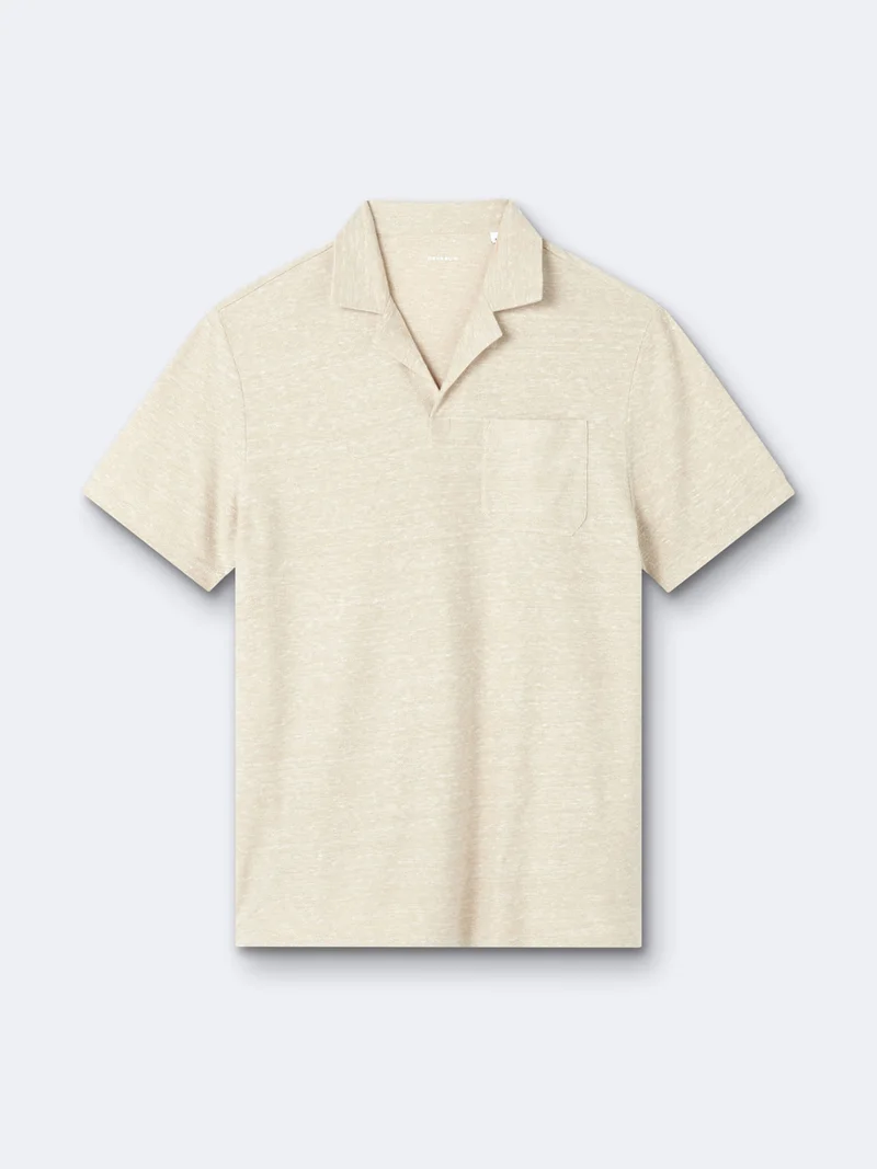 Polo manches courtes col requin