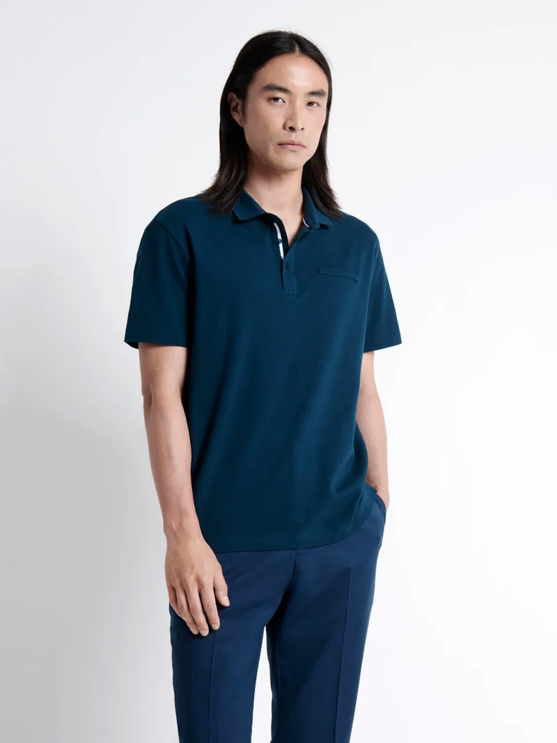 Polo manches courtes 100% coton gratté