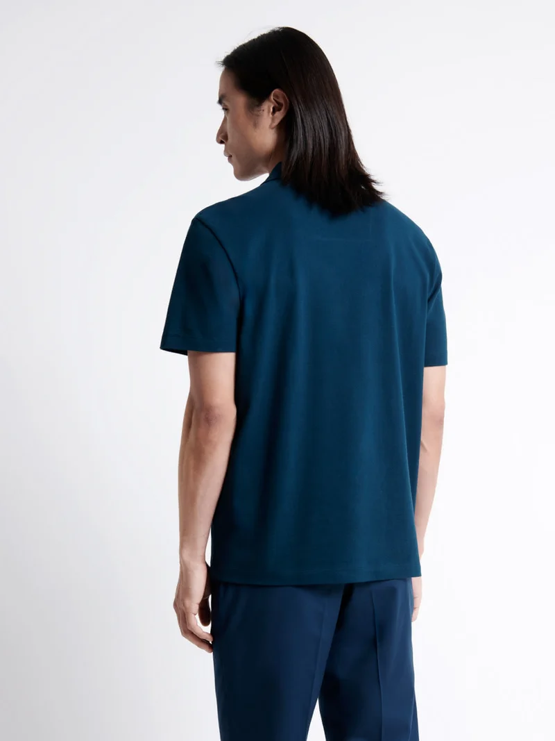 Polo manches courtes 100% coton gratté