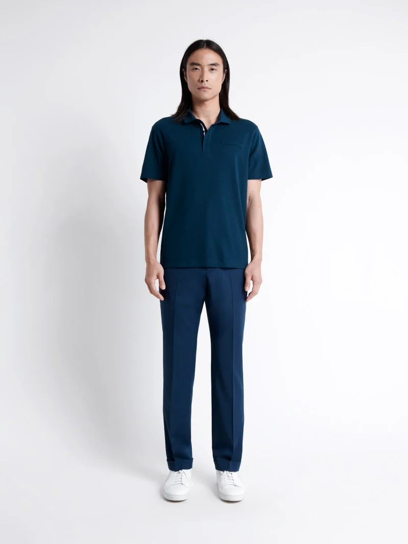 Polo manches courtes 100% coton gratté