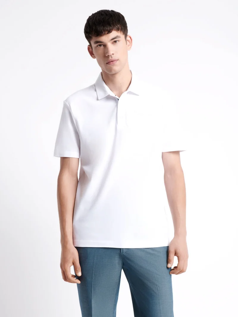Polo manches courtes 100% coton gratté