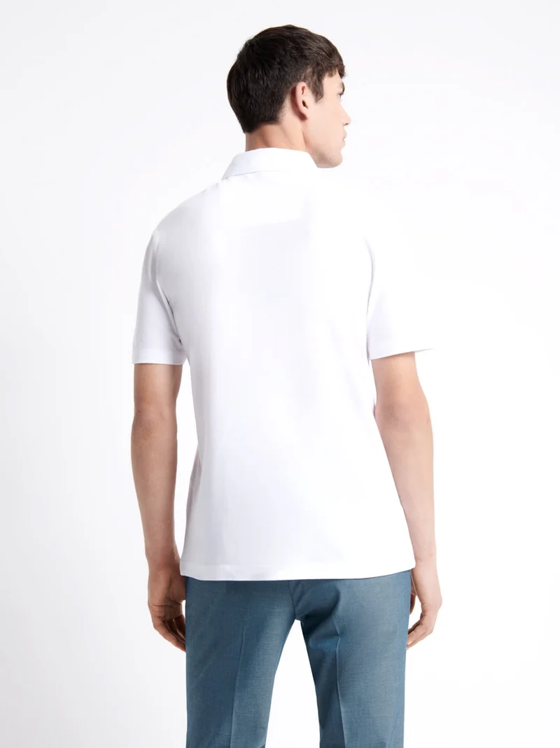 Polo manches courtes 100% coton gratté