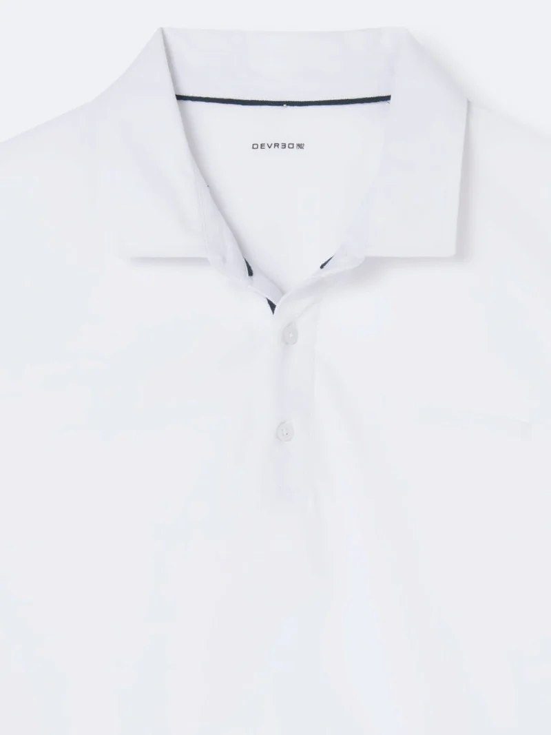 Polo manches courtes 100% coton gratté