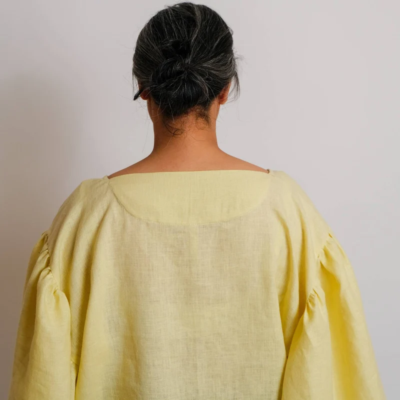 PATRON DE COUTURE PDF | Haut à manches à volants zéro déchet | Birgitta Helmersson | A4 SEULEMENT