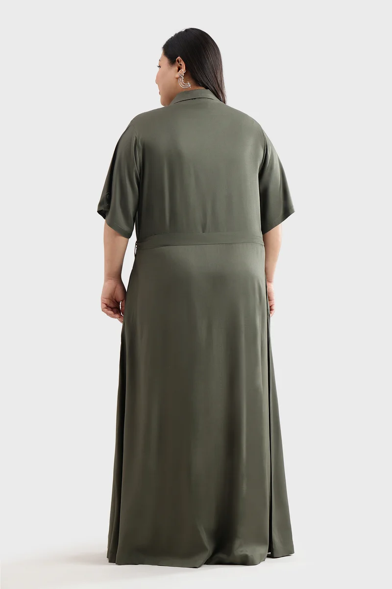 Bemah|Viscose Maxi Length Utility Dress