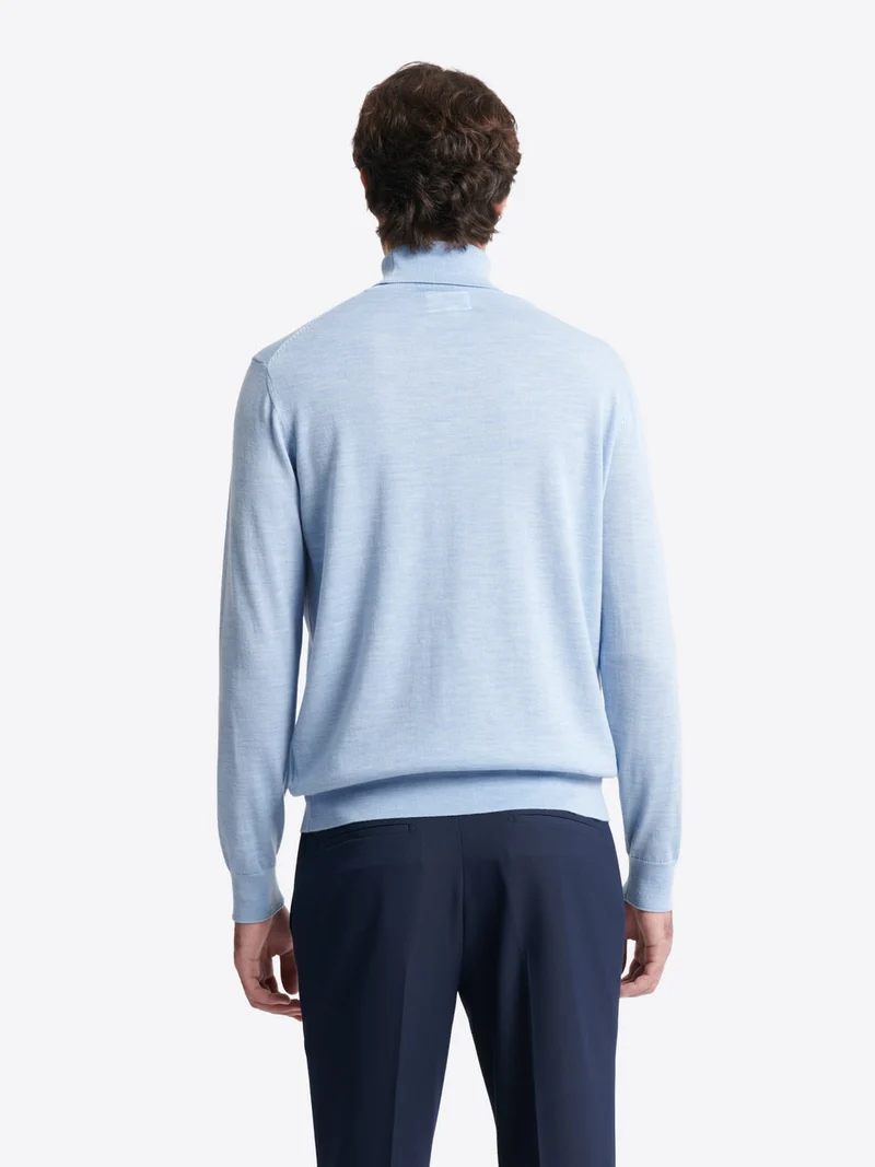 Pull à col roulé 100% laine mérinos